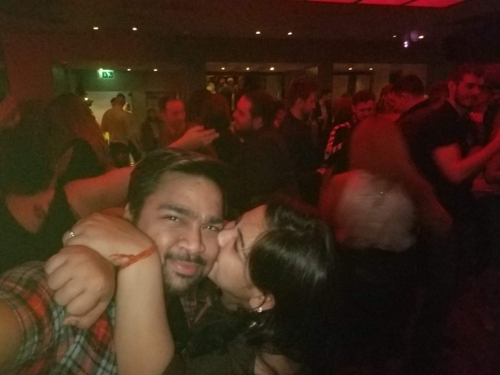 Divya kissing Sunny in Night Club